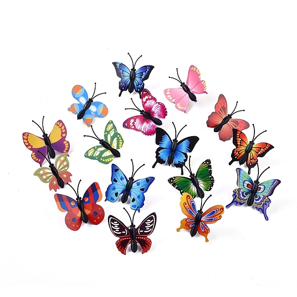 PandaHall Iron Map Pins, Drawing Push Pins, Round Head Thumbtack, with Plastic, for Office & School Supplies, Butterfly, Random Single Color... PandaHall Iron Map Pins, Drawing Push Pins, Round Head Thumbtack, with Plastic, for Office & School Supplies, Butterfly, Random Single Color...
