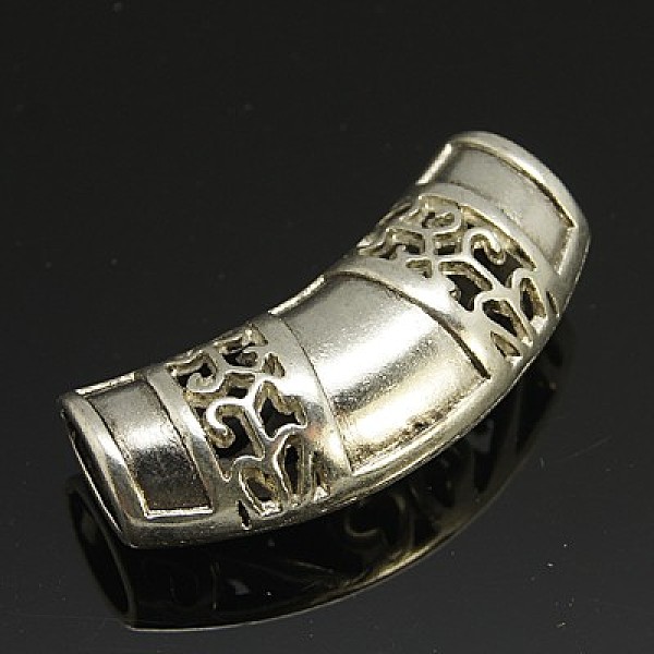 

PandaHall Antique Silver, Lead Free & Cadmium Free & Nickel Free, 33x14mm, Hole: 7.5mm Alloy Tube