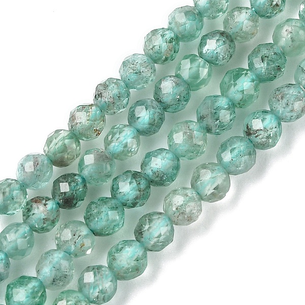 

PandaHall Natural Apatite Beads Strands, Faceted, Round, 3~3.5mm, Hole: 1mm, about 110~114pcs/strand, 15.28~15.55 inch(38.8~39.5cm) Apatite...