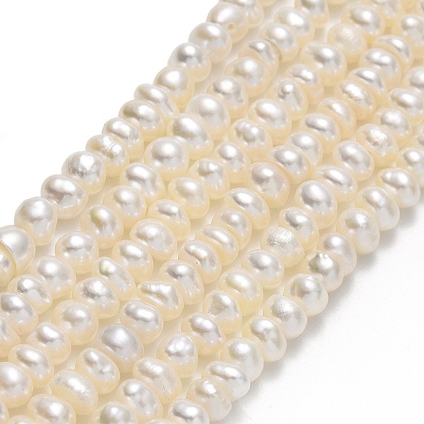 

PandaHall Natural Cultured Freshwater Pearl Beads Strands, Round, Linen, 4~5x4x3mm, Hole: 0.5mm, about 129~133pcs/strand, 14.80''(37.6cm)..., Brown