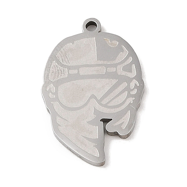 

PandaHall 304 Stainless Steel Pendants, Helmet with Goggles Charm, Stainless Steel Color, 25x16x1.5mm, Hole: 1mm 304 Stainless Steel Others