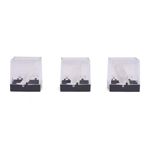 

PandaHall Nuggets Natural Selenite, Rough Raw Stone Home Display Decorations, with Packing Box, 13~34x5~27x5~27mm, 6pcs/box Selenite Nuggets