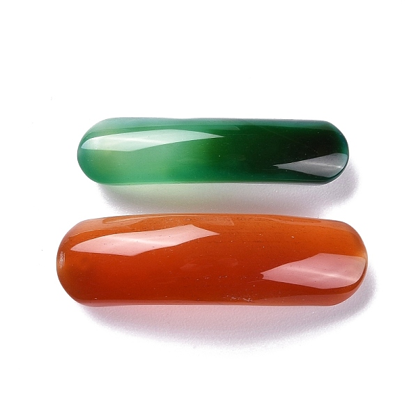 

PandaHall Natural Agate Links Connectors, Arch, 35~40x9~12x4.5~5.5mm, Hole: 1.6mm Natural Agate Others