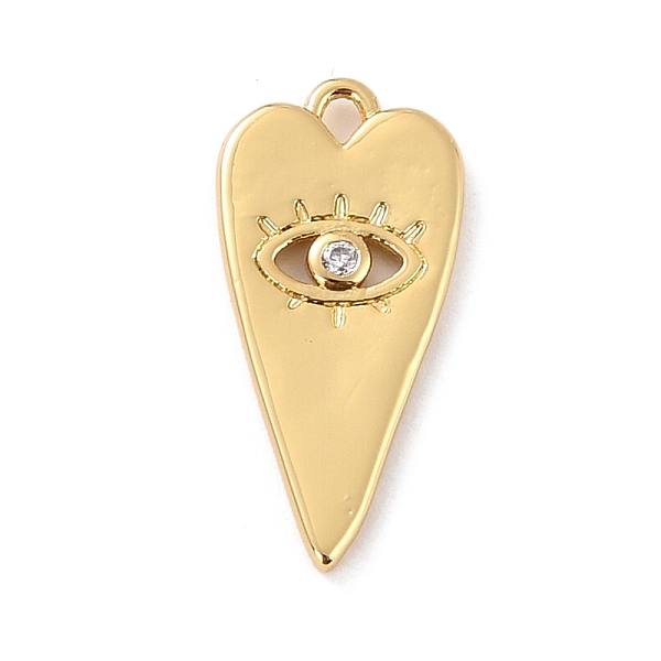 

PandaHall Eco-Friendly Brass Micro Pave Clear Cubic Zirconia Pendants, Cadmium Free & Lead Free, Heart, Real 18K Gold Plated, 21.5x10.5x2mm...
