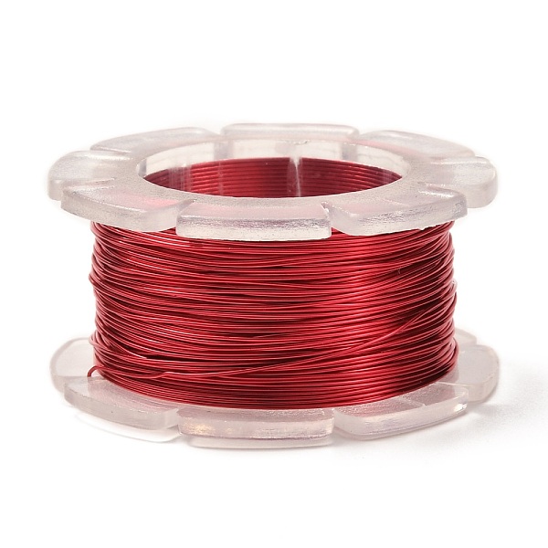 

PandaHall Round Copper Craft Wire, for Jewelry Making, Long-Lasting Plated, FireBrick, 24 Gauge, 0.5mm, about 39.37 Feet(12m)/roll. Copper..., Red