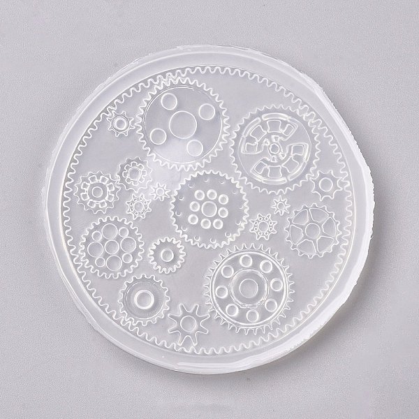

PandaHall Food Grade Silicone Molds, Resin Casting Molds, For UV Resin, Epoxy Resin Jewelry Making, Gear, White, 104x7mm, Inner Diameter...