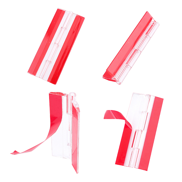 

PandaHall Acrylic Self Adhesive Hinge, Rectangle, Red, 100x42x6.5mm Acrylic Rectangle Red