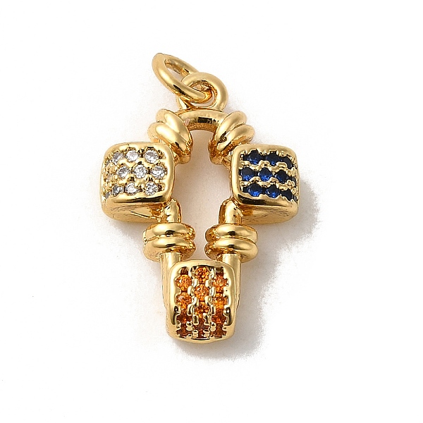 

PandaHall Rack Plating Brass Micro Pave Cubic Zirconia Pendants, with Jump Ring, Long-Lasting Plated, Lead Free & Cadmium Free, Cross, Real..., Multicolor