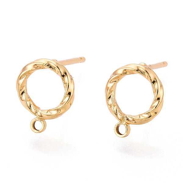 Brass Stud Earring … - image