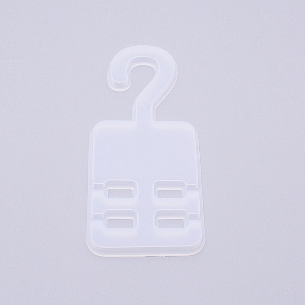 

PandaHall Cloth Hanger Silicone Molds, Resin Casting Molds, for DIY Craft Jewelry Making Tools, White, 171x67x6mm Silicone White