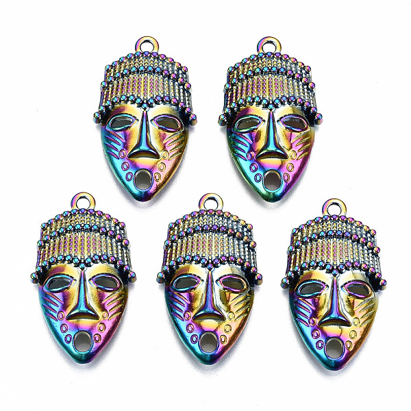 

PandaHall Rainbow Color Alloy Pendants, Cadmium Free & Lead Free, Human, 33x20x6mm, Hole: 2mm Alloy Human