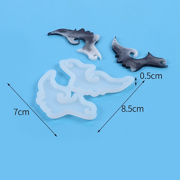 

PandaHall Food Grade Abstract Head DIY Silicone Pendant Molds, Decoration Making, Resin Casting Molds, For UV Resin, Epoxy Resin Jewelry..., White