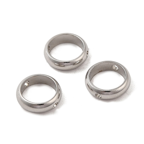 

PandaHall 201 Stainless Steel Bead Frames, Ring, Stainless Steel Color, 9x2.5mm, Hole: 1mm 201 Stainless Steel Ring