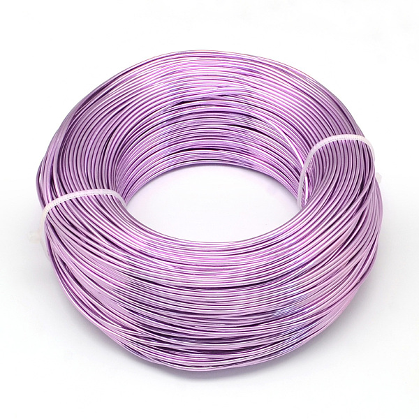 PandaHall Round Aluminum Wire, Bendable Metal Craft Wire, for DIY Jewelry Craft Making, Medium Orchid, 6 Gauge, 4mm, 16m/500g(52.4...