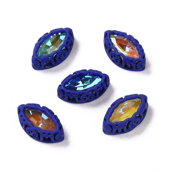 

PandaHall Sew on Rhinestone, Mocha Fluorescent Style, Glass Rhinestone, with Brass Findings, Garments Accessories, Horse Eye, Mixed Color..., Blue