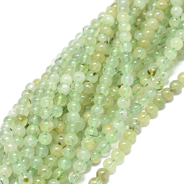 

PandaHall Natural Prehnite Beads Strands, Round, 6~6.5mm, Hole: 0.8mm, about 66pcs/strand, 15.55 inch(39.5cm) Prehnite Round