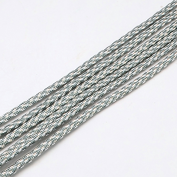 

PandaHall 7 Inner Cores Polyester & Spandex Cord Ropes, for Rope Bracelets Making, Cadet Blue, 4mm, about 109.36 yards(100m)/bundle...