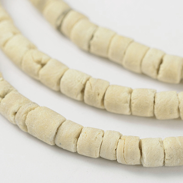 

PandaHall Natural Coconut Column Bead Strands, 3.5x1.5~4mm, Hole: 1mm, about 216pcs/strand, 22.8 inch Coconut Column