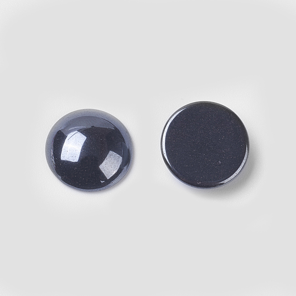 Non-magnetic Synthetic Hematite Cabochons