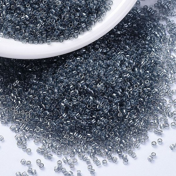 

PandaHall MIYUKI Delica Beads, Cylinder, Japanese Seed Beads, 11/0, (DB1897) Transparent Gray Luster, 1.3x1.6mm, Hole: 0.8mm, about...