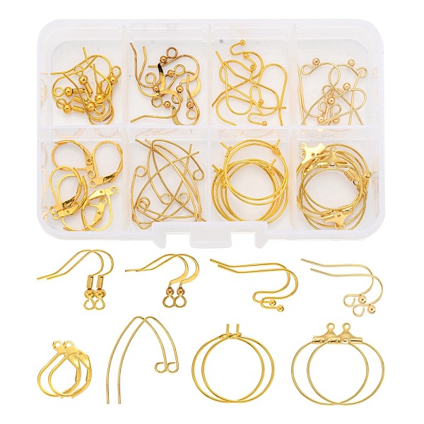 

PandaHall DIY Dangle Earring Making Kits, Including 6Pcs Brass Pendants, 42Pcs Leverback Earring Findings, Wine Glass Charm Rings and...