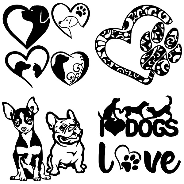 

PandaHall 4Pcs 4 Styles PET Waterproof Self-adhesive Car Stickers, Reflective Decals for Car, Motorcycle Decoration, Heart, 200x200mm...