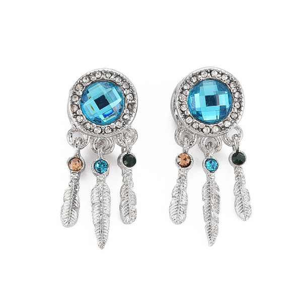 

PandaHall Rack Plating Alloy European Dangle Charms, with Resin and Rhinestone, Large Hole Beads, Cadmium Free & Nickel Free & Lead Free...