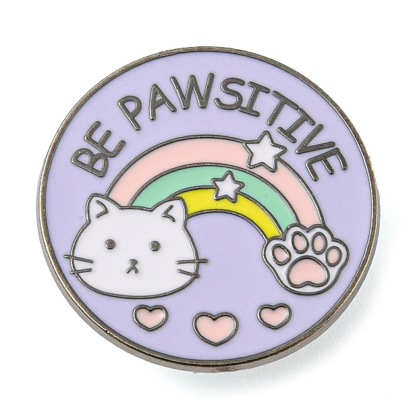 

PandaHall Alloy Enamel Pin Broochs, Cadmium Free & Lead Free, Lilac, Rainbow, 26.5x1.5mm Alloy+Enamel Rainbow Purple
