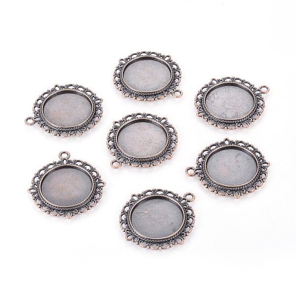 

PandaHall Zinc Alloy Pendant Settings for Cabochon & Rhinestone, DIY for Jewelry Making, Lead Free & Cadmium Free & Nickel Free, Flat Round...