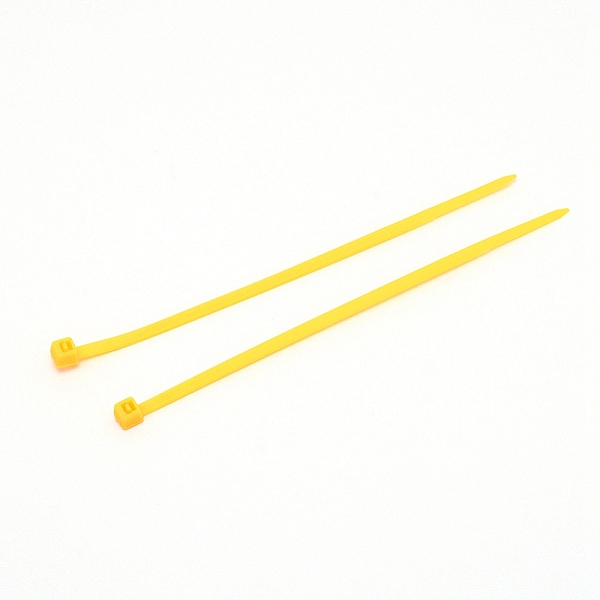 

PandaHall Plastic Cable Ties, Tie Wraps, Zip Ties, Yellow, 100x4.5x3.5mm, 100pcs/bag Plastic Yellow
