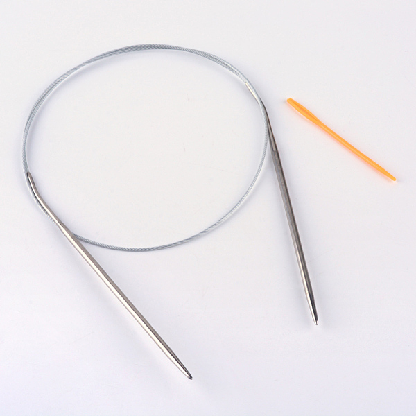 

PandaHall Steel Wire Stainless Steel Circular Knitting Needles and Random Color Plastic Tapestry Needles, More Size Available, Stainless...
