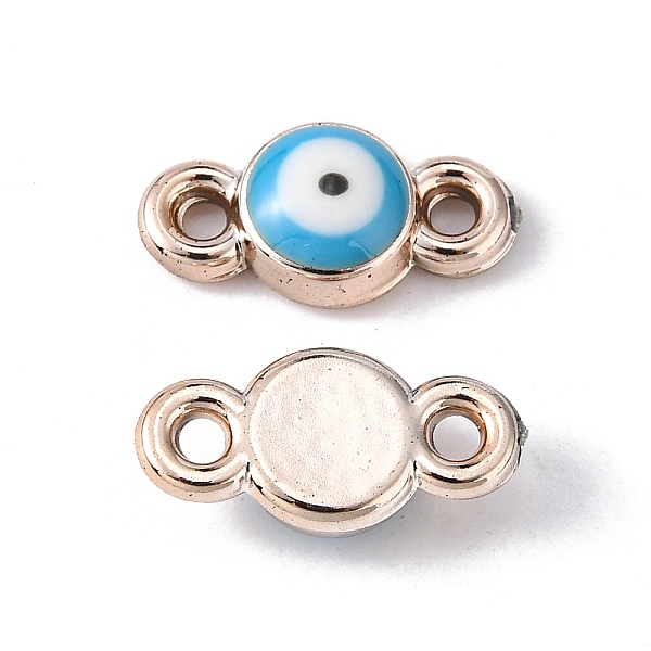 

PandaHall CCB Enamel Links, Evil Eye, Dark Turquoise, 14x7x3.5mm, Hole: 1.8mm Plastic Evil Eye