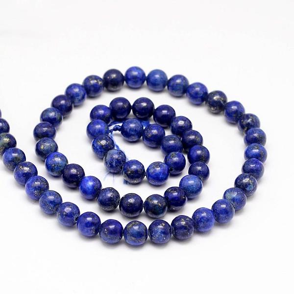 Lapis Lazuli Naturale Perle Tonde Fili