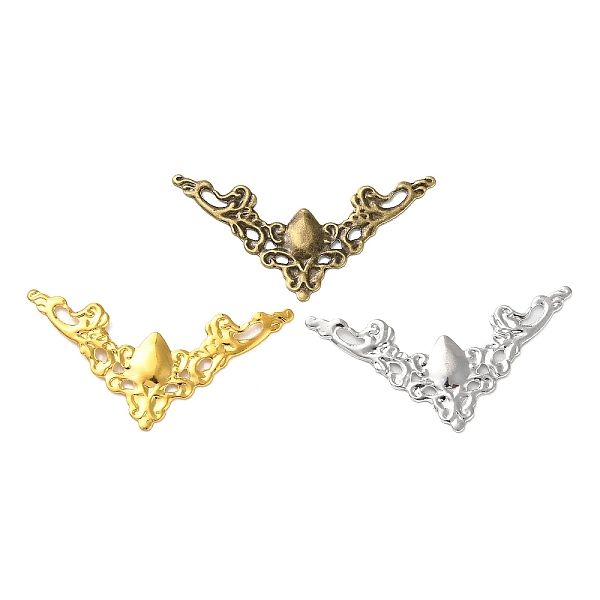 

PandaHall Iron Cabochons, for Gift Box Decorated, Hollow Triangle, Mixed Color, 16x30.5x1mm Iron Triangle