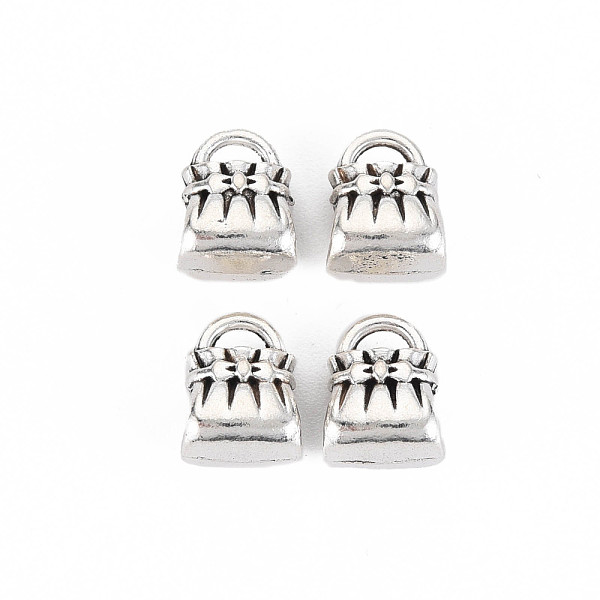

PandaHall Tibetan Style Alloy European Beads, Cadmium Free & Lead Free, Bag, Antique Silver, 12x9x8mm, Hole: 4.5mm, about 590pcs/1000g Alloy...