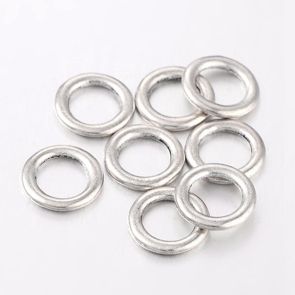 

PandaHall Alloy Linking Rings, Lead Free and Cadmium Free, Antique Silver, 14.5mm diameter, 2mm thick, hole: 10mm Alloy Donut