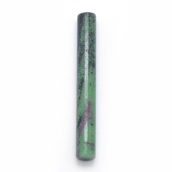 

PandaHall Natural Ruby in Zoisite Beads, Column, Undrilled/No Hole Beads, 75~76x10mm Ruby in Zoisite Column