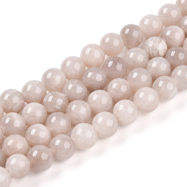 Chapelets de perles de pierres en jade jaune teinte