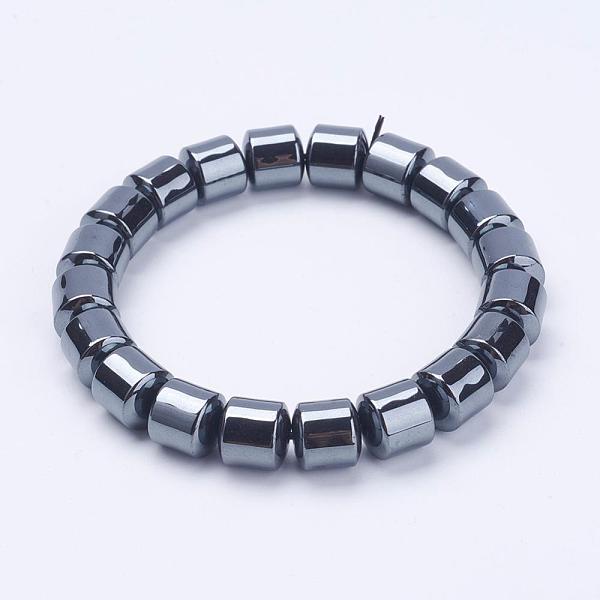 Bracelets Extensibles Avec Perles En Hématite Synthétiques Sans Magnétiques