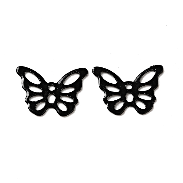 

PandaHall Spray Painted 201 Stainless Steel Pendants, Butterfly Charms, Black, 15x10.5x0.5mm, Hole: 1.2mm 201 Stainless Steel Butterfly...
