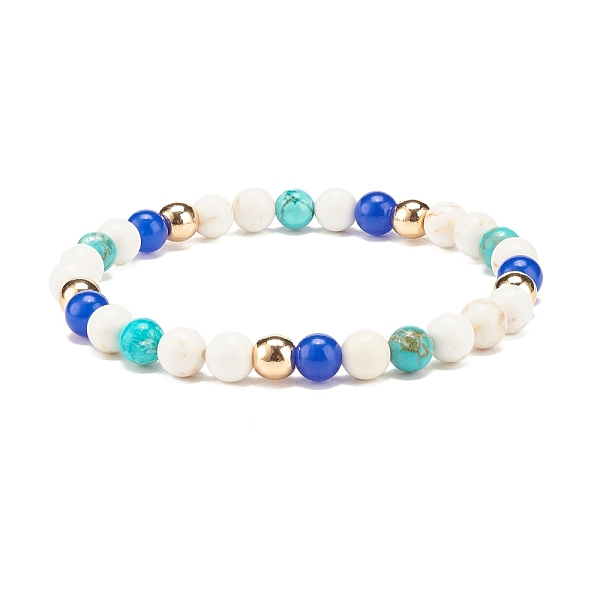

PandaHall Natural & Synthetic Mixed Gemstome Round Beaded Stretch Bracelet for Women, Inner Diameter: 2-1/8 inch(5.3cm), Beads: 6.5mm Mixed...