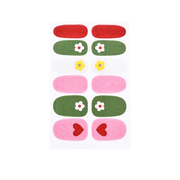 

PandaHall Flower Series Full Cover Nail Decal Stickers, Self Adhesive, Nail Decoration for Women Girls Kids, Colorful, 25.5x10~16.5mm...