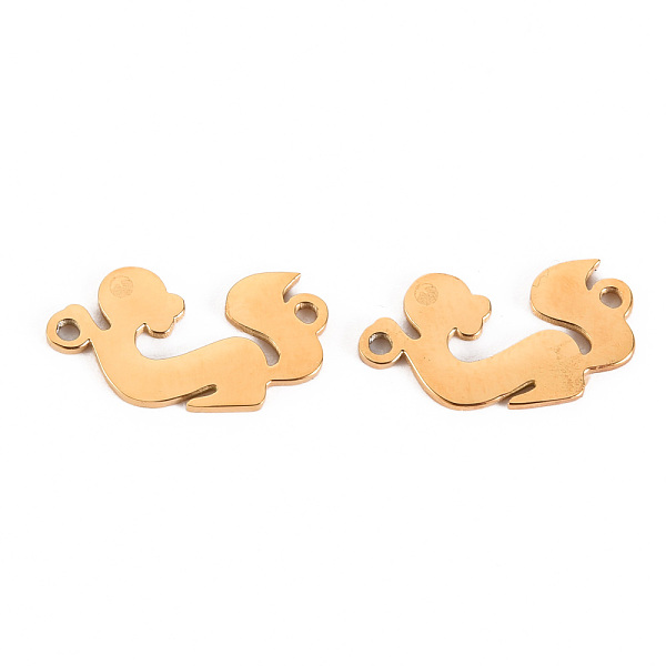

PandaHall 304 Stainless Steel Links Connectors, Laser Cut, Squirrel, Real 14K Gold Plated, 8.5x16x1mm, Hole: 1.2mm 304 Stainless Steel Other...