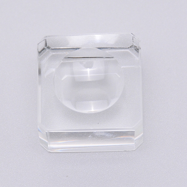 

PandaHall Glass Crystal Ball Stand, Square, Clear, 24x24x14.5mm Glass Clear