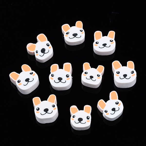

PandaHall Handmade Polymer Clay Beads, Dog, Sandy Brown, 8~10x7~9x4mm, Hole: 1.5mm Polymer Clay Dog