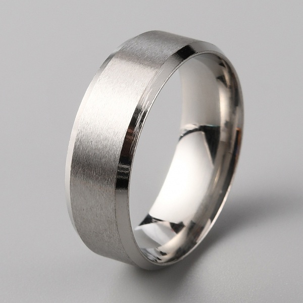 

PandaHall 201 Stainless Steel Plain Band Ring for Men Women, Matte Stainless Steel Color, Size 12, Inner Diameter: 22.36mm 201 Stainless...