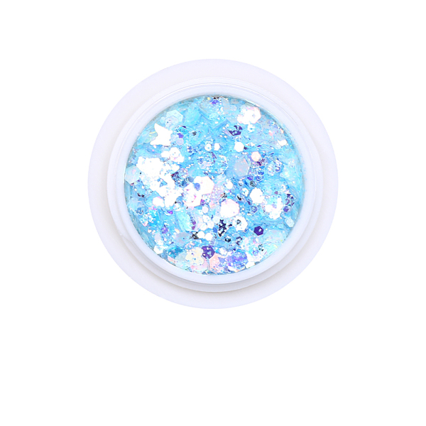 

PandaHall Shiny Nail Art Decoration Accessories, with Glitter Powder and Sequins, DIY Sparkly Paillette Tips Nail, Light Sky Blue...