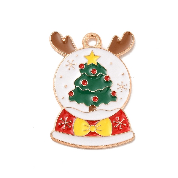 

PandaHall Christmas Theme Alloy Enamel Pendants, Light Gold, Crystal Ball, Christmas Tree, 25x18x1.5mm, Hole: 1.6mm Alloy+Enamel Christmas...