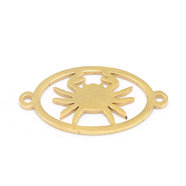 

PandaHall 304 Stainless Steel Links Connectors, Oval with Twelve Constellation/Zodiac Sign, Cancer, 23x12x1mm, Hole: 1.5mm 304 Stainless...