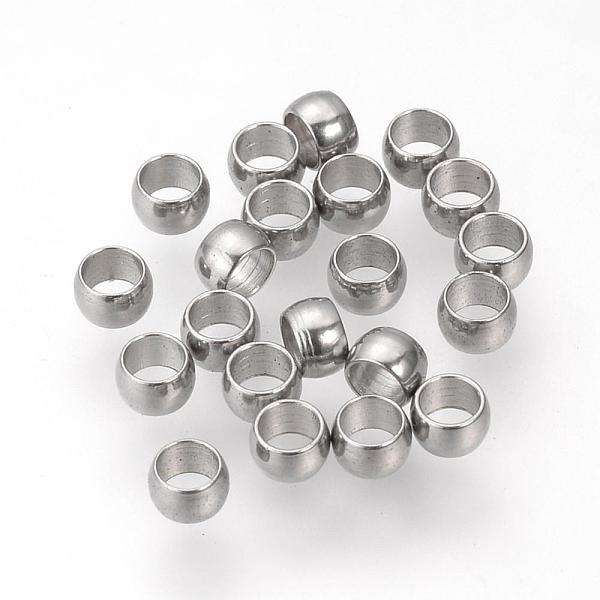 

PandaHall 304 Stainless Steel Spacer Beads, Rondelle, Stainless Steel Color, 3x2mm, Hole: 1.8mm 304 Stainless Steel Rondelle